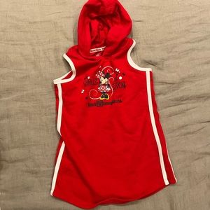 Disney Minnie Mouse sleeveless hoodie dress size XS